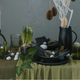 How to Style a Rustic Easter Tablescape with a Black and Green Palette