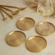 What a Host Home UK: Modern Brass Gold Glass Coasters Set