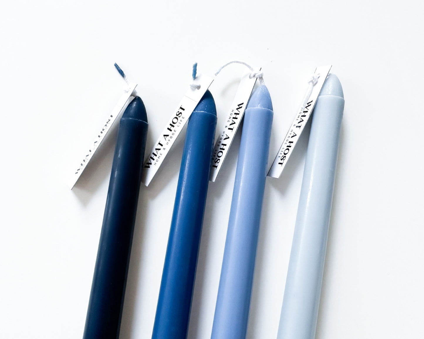 What a Host Home: Blue Scented Taper Dinner Candles for Candle holders