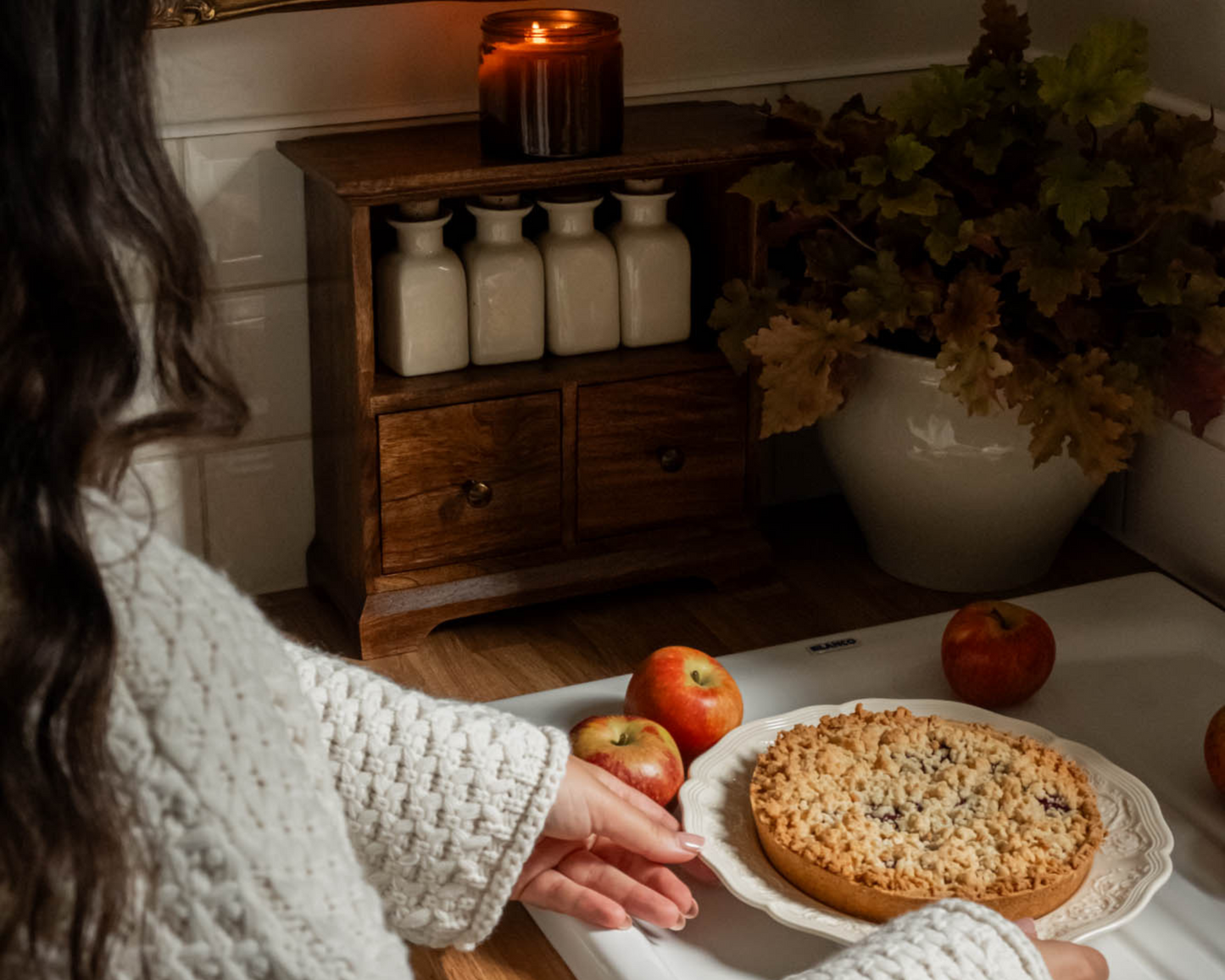 Small Storage Rustic Wooden Cabinet with Drawers from What a Host Home