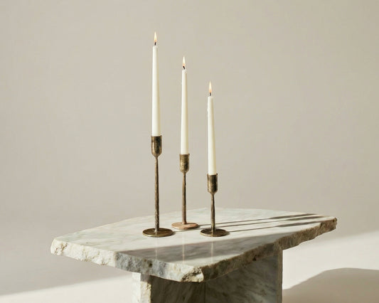 What a host Home Decorative Ceramic Bunnies for Easter Season with Iron Gold Candle Holders Set