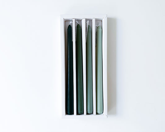 Green taper dinner candles what a host Home