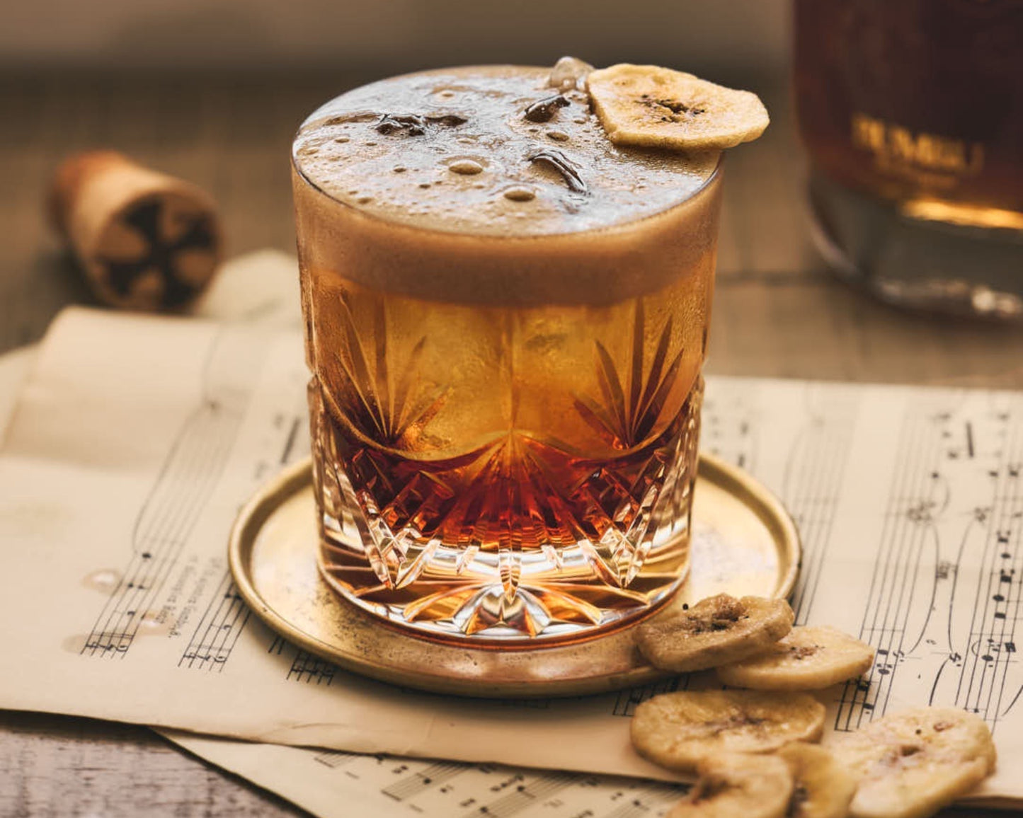 Modern Set of Gold Brass Glass Coasters Set What a Host Home