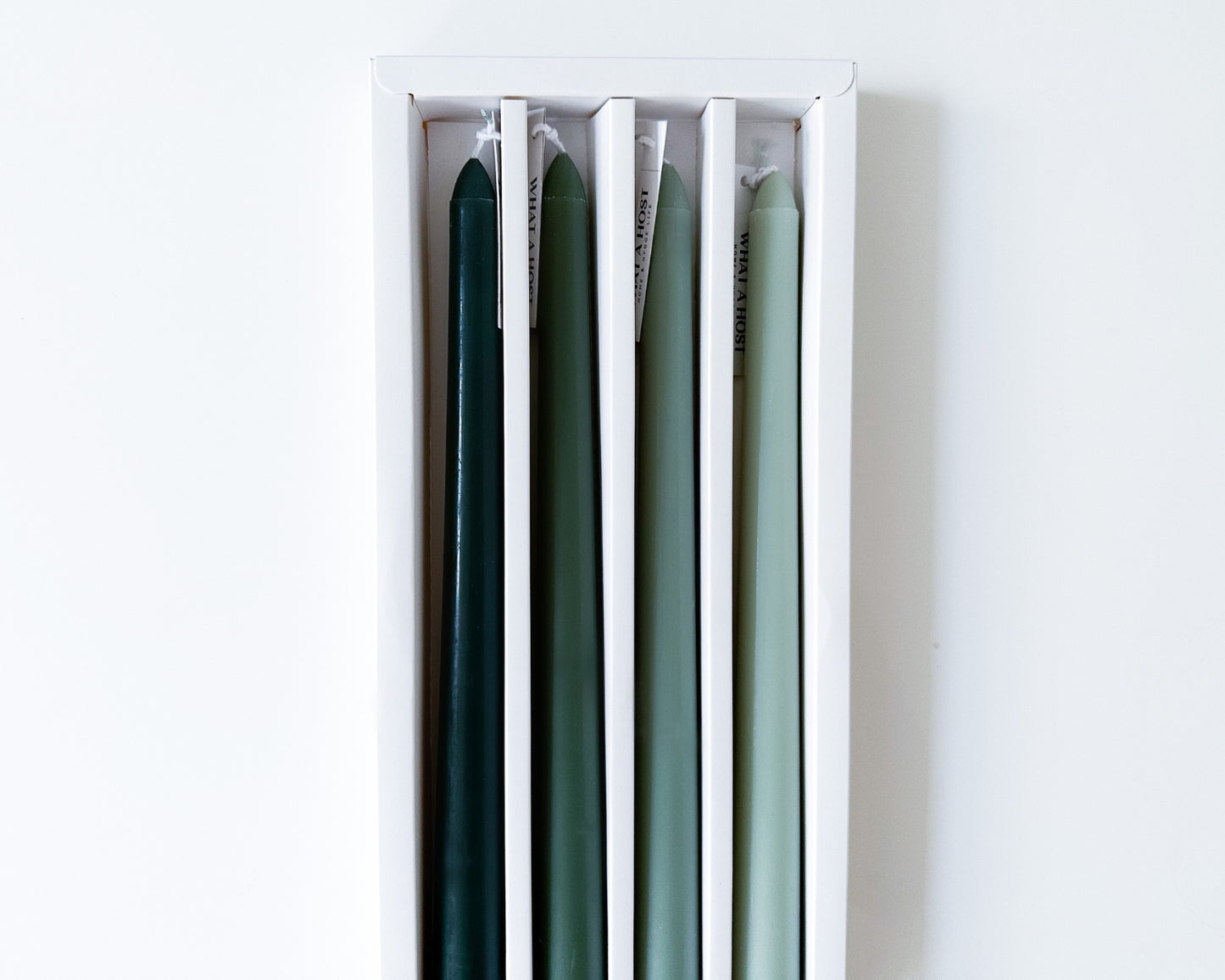 Green taper dinner candles what a host Home