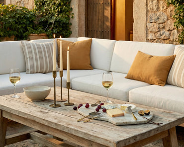 Margo Iron Rustic Candle Holder Set