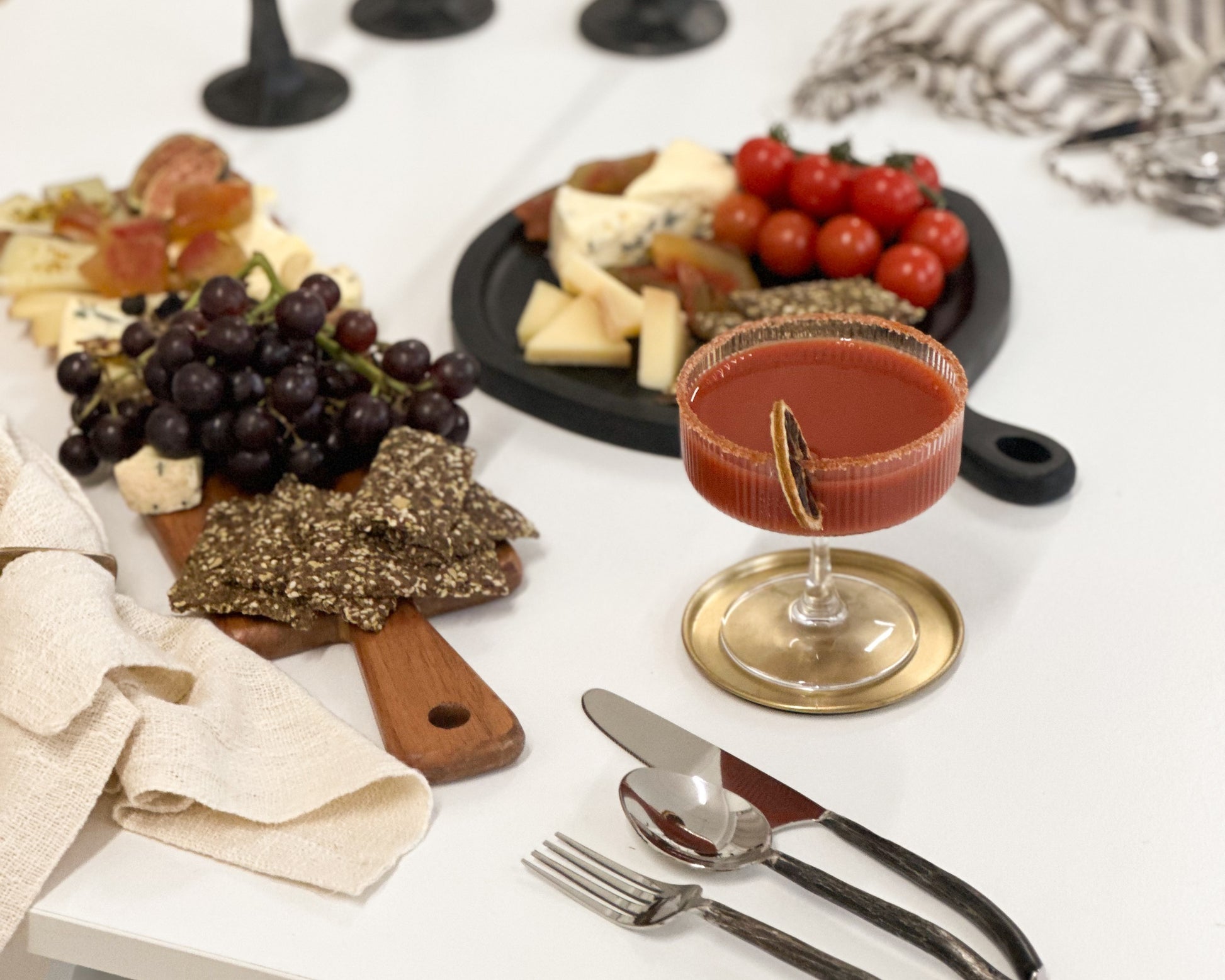 Modern Gold Brass Glass Coasters Set What a Host Home