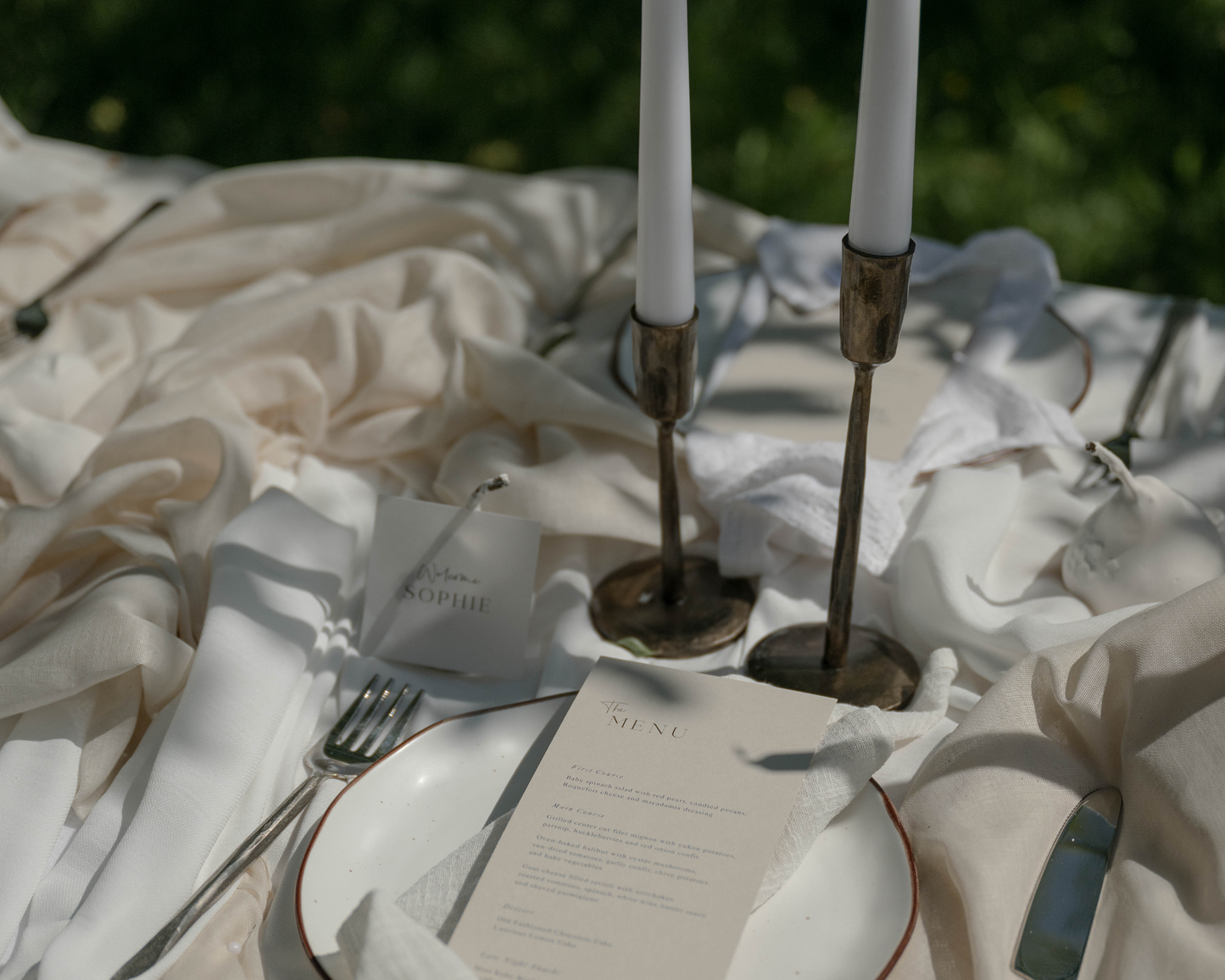 Iron Rustic Gold Antique Candle Holders Set from What a Host Home