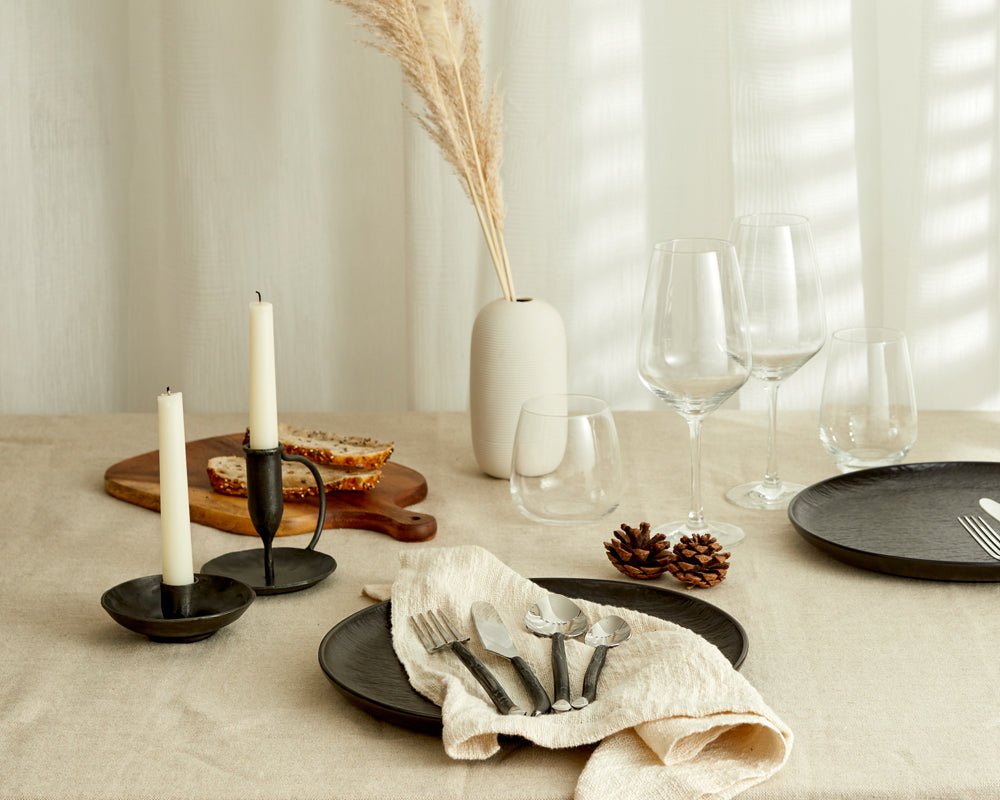 Iron Antique Candle Holder with handle What a Host Home Decor