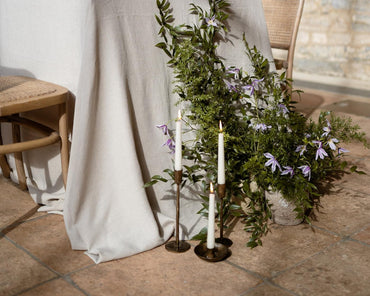 Iron Gold Antique Brass Candle Holder What a Host Home Decor