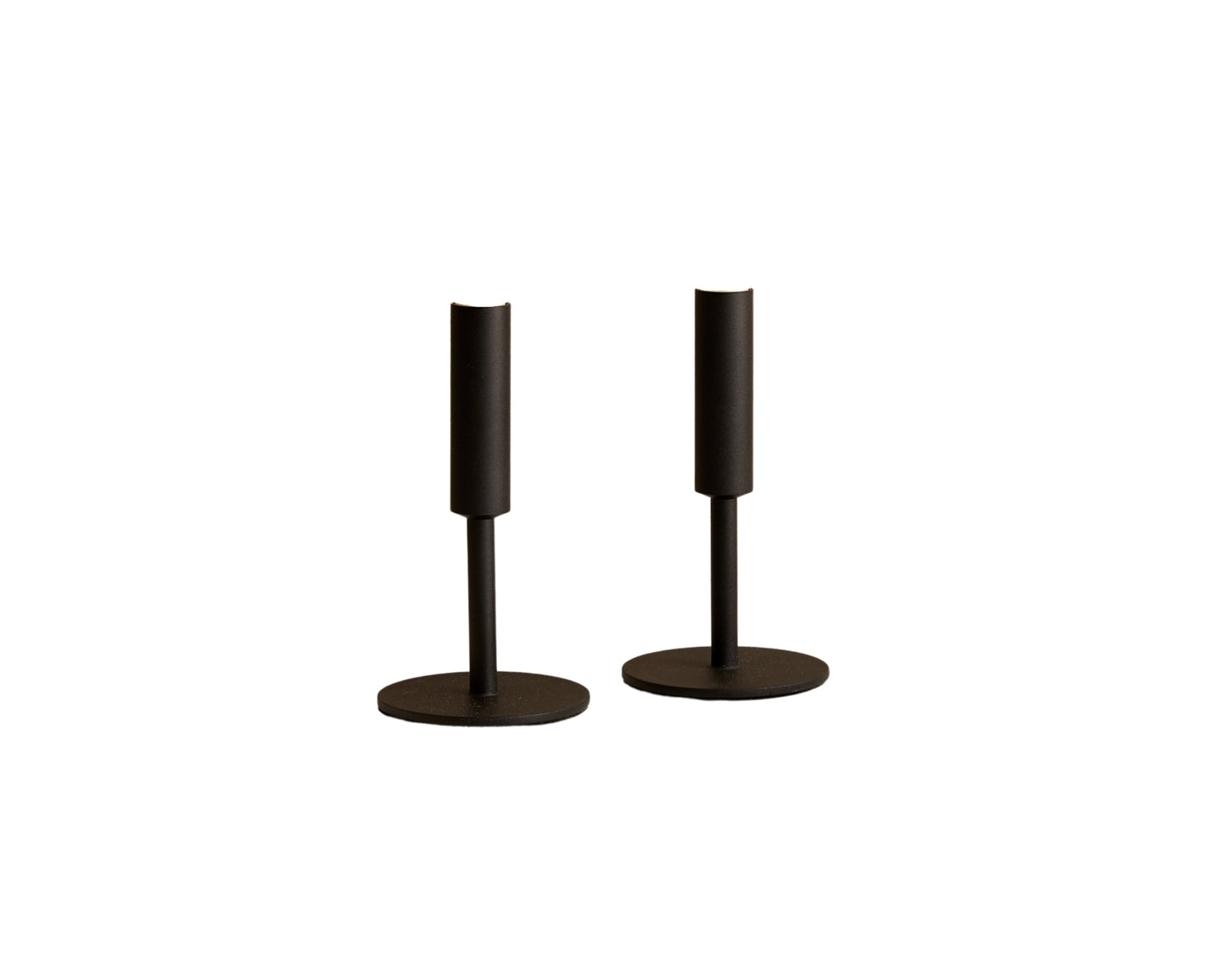Black Iron Minimal candle holders set from What a Host Home Decor