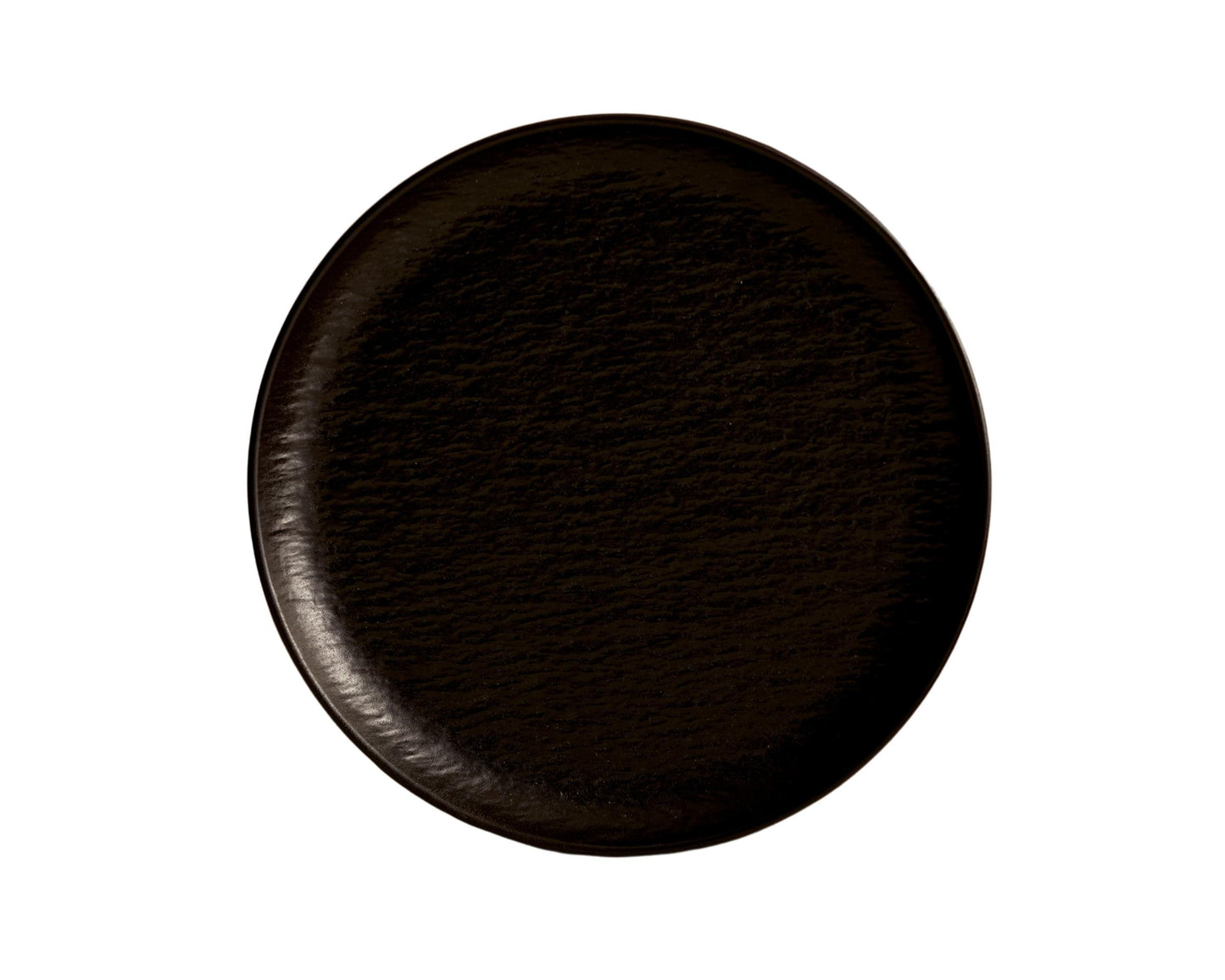Black Round Porcelain Plate Restaurant Quality from What a Host Home Decor