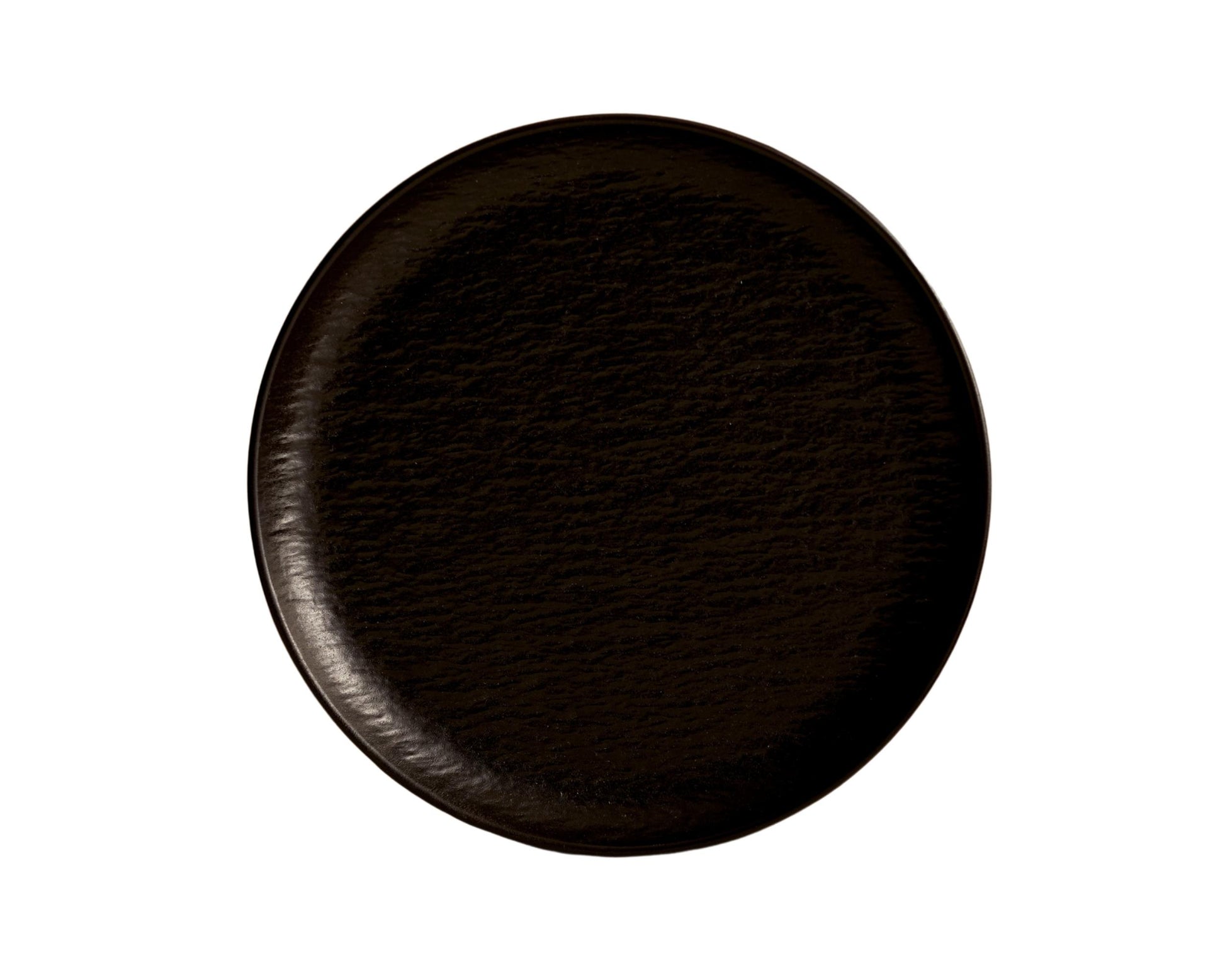 Black Round Porcelain Plate Restaurant Quality from What a Host Home Decor