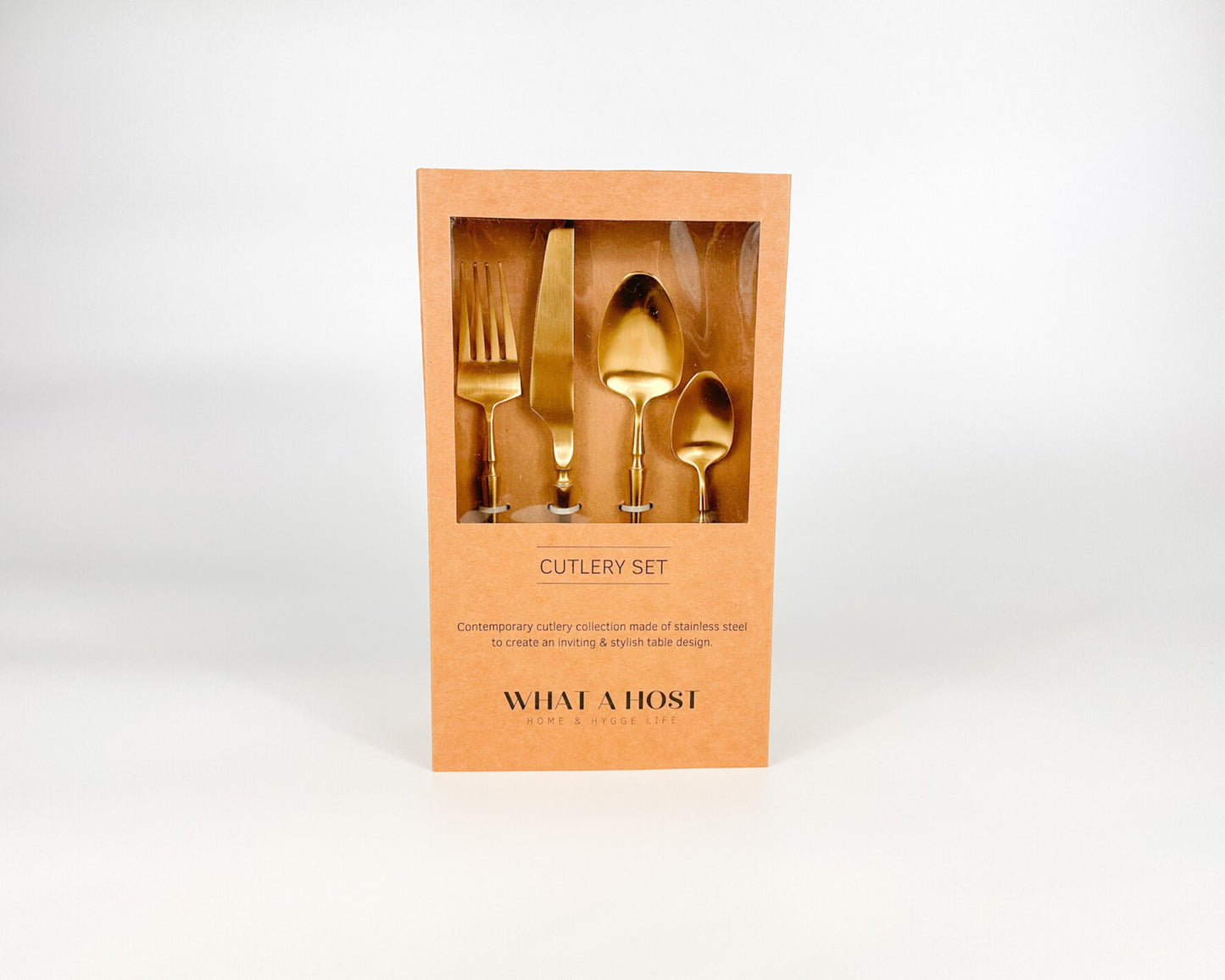 Gold Stainless Steel Cutlery Set. Restaurant Quality Flatware from What a Host Home Decor