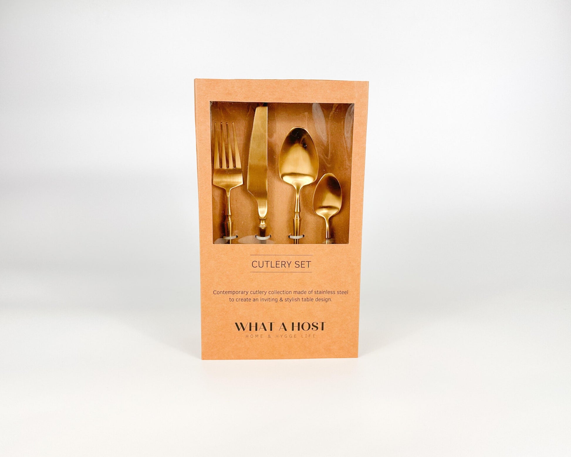 Gold Stainless Steel Cutlery Set. Restaurant Quality Flatware from What a Host Home Decor