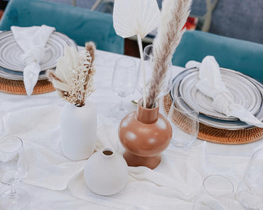 White Ceramic Vase Modern Minimal from What a Host Home Decor