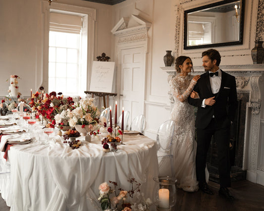 A Trending Wedding Tablescape Beyond the White Palette