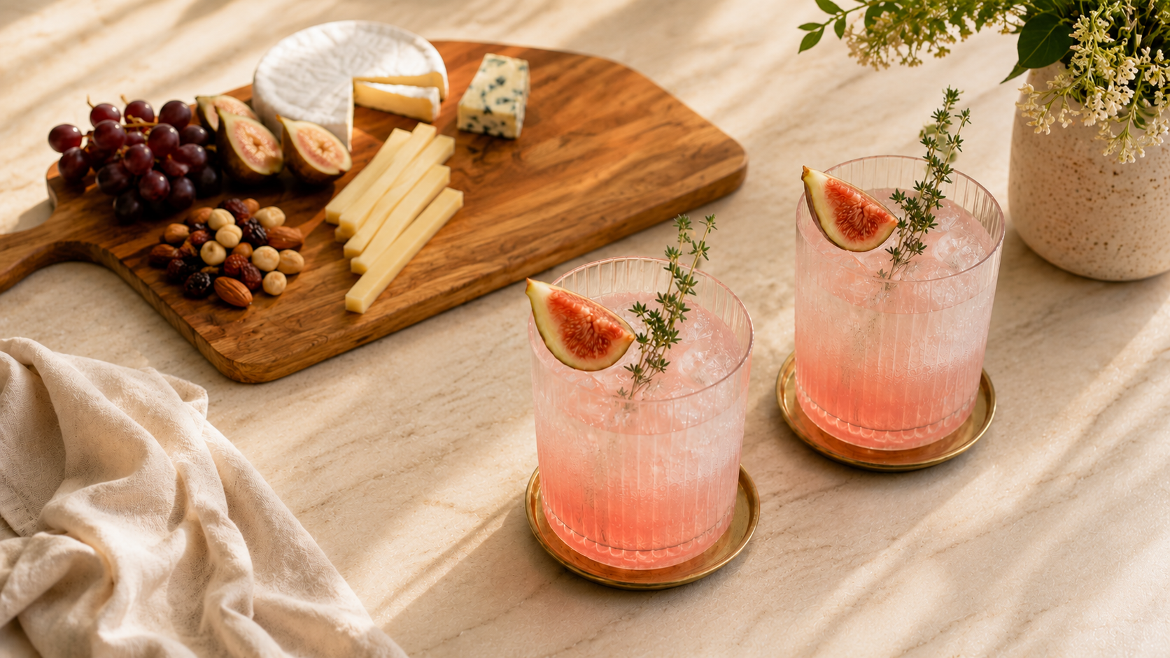 Spring Thyme & Fig Paloma Recipe: A Fresh Cocktail for Spring Hosting