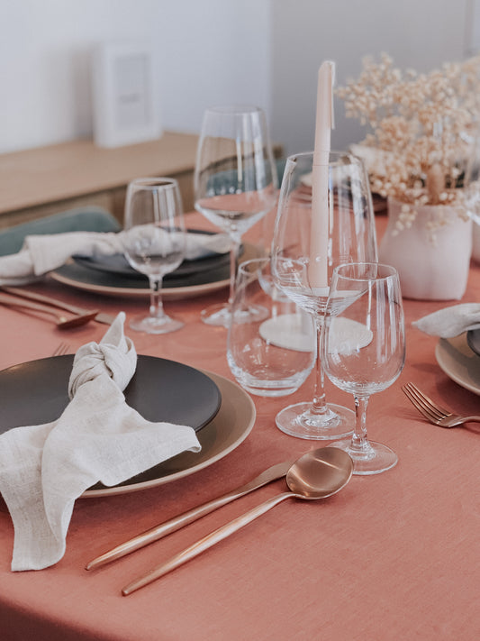 What a Host Tablescapes: Linen washed tablecloth