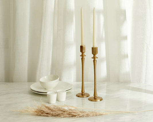 What a Host Home: Brass Candle Holders How to look After Brass Home Accessories