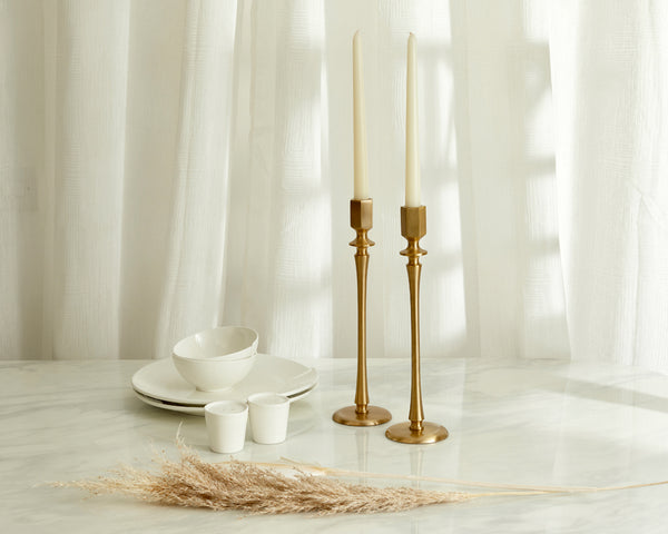 What a Host Home: Brass Candle Holders How to look After Brass Home Accessories