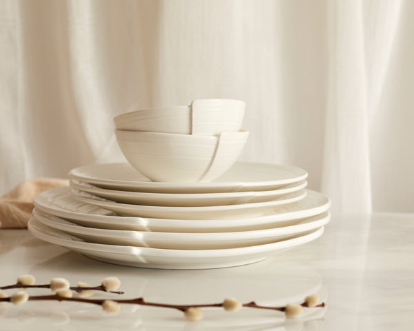 What a Host Home: Porcelain and Ceramic Plates Set