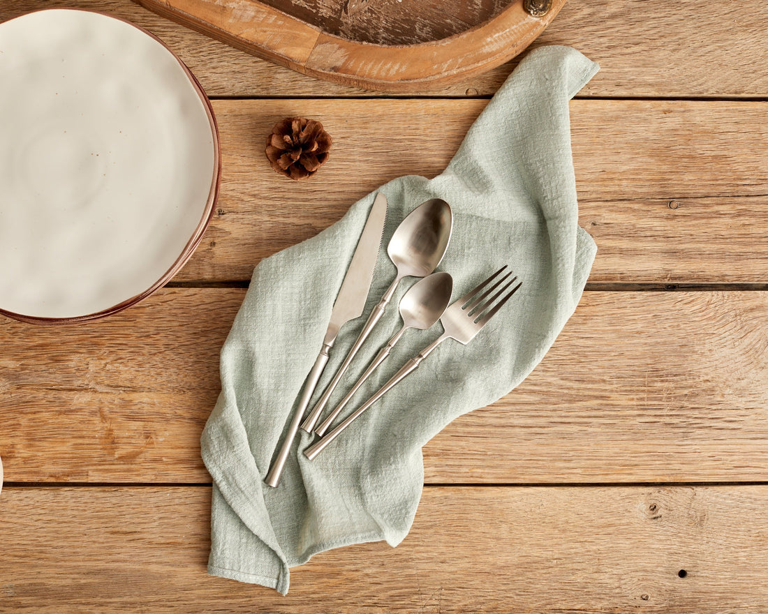 Restaurant Quality Flatware from What a Host Home Decor: Gold, Gold Rose, Silver and Black Stainless Steel Sets of 8, 16, 24 and 32 pieces