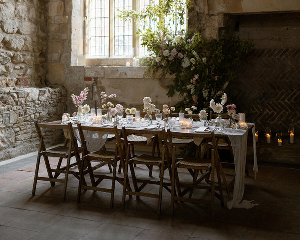 Creating a Captivating Wedding Tablescape at a Medieval Priory