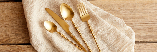 Colour Cutlery Trends: Gold, Black and Silver Flatware