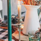 Winter to Spring: A Modern Rustic Tablescape in Cool Blues and Earthy Greens