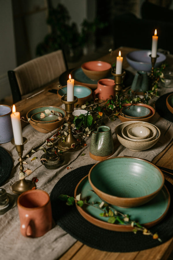 Colourful tablescape table design from What a Host Home