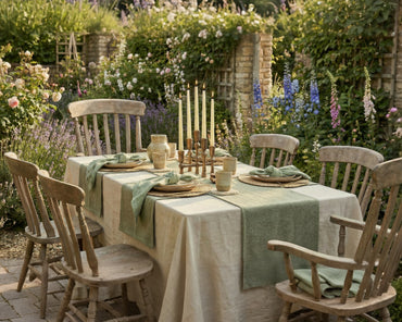 Handcrafted Rustic Gold Iron Candelabra from What a Host Home 5 Holes