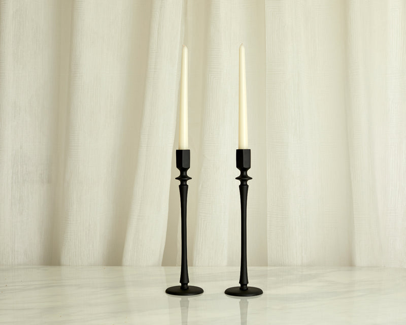 Modern Black Candle Holder Set What a Host Home