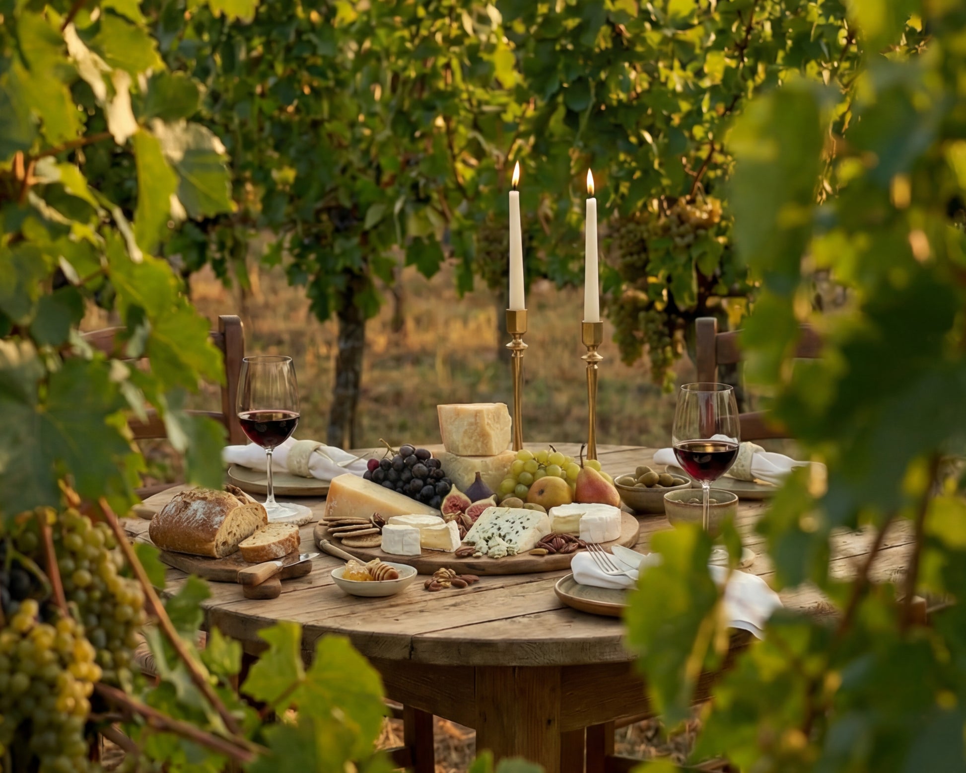 Modern Brass Candle Holder Set in gold What a Host Home