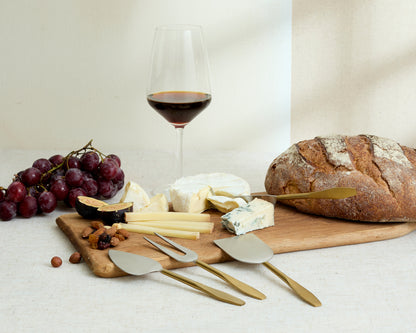 Modern Handcrafted Stainless Steel Cheese Cutlery Set from What a Host Home