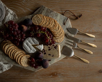 Modern Handcrafted Stainless Steel Cheese Cutlery Set from What a Host Home