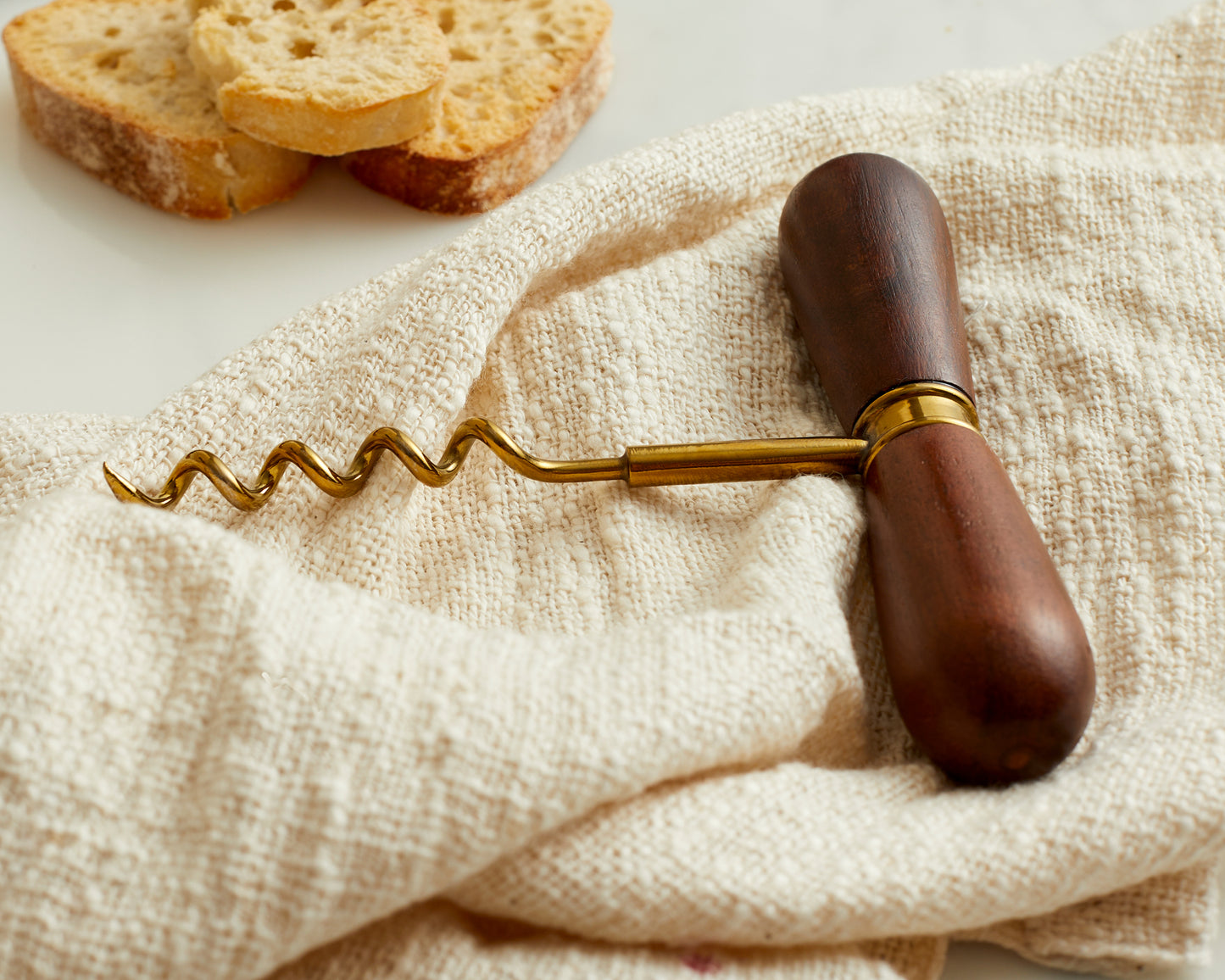 Modern Rustic Corkscrew Stainless Steel and Acacia Wood What a Host Home