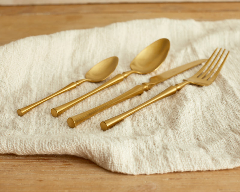Gold Stainless Steel Cutlery Set. Restaurant Quality Flatware from What a Host Home Decor
