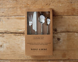 Silver Stainless Steel Rustic Cutlery Set What a Host Home