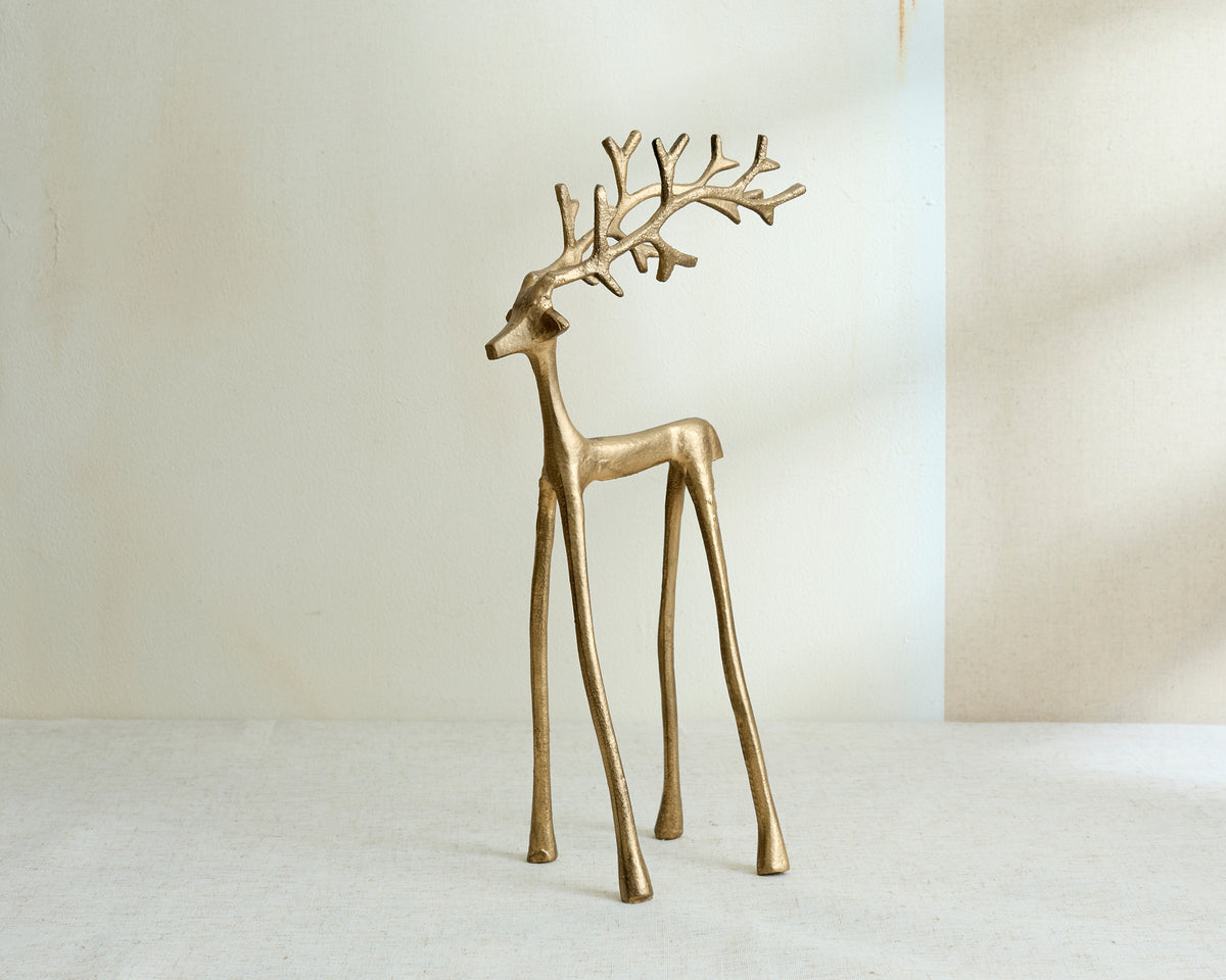 Malva Christmas Ornament Gold Deer