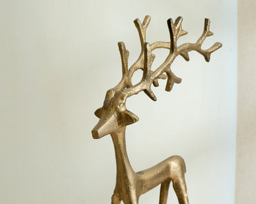 Handcrafted Malva Christmas Ornament Gold Deer from What a Host Home