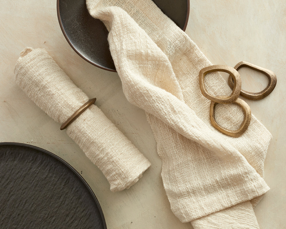 Brass Napkin Rings Gold What a Host Home Decor