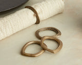 Brass Napkin Rings Gold What a Host Home Decor