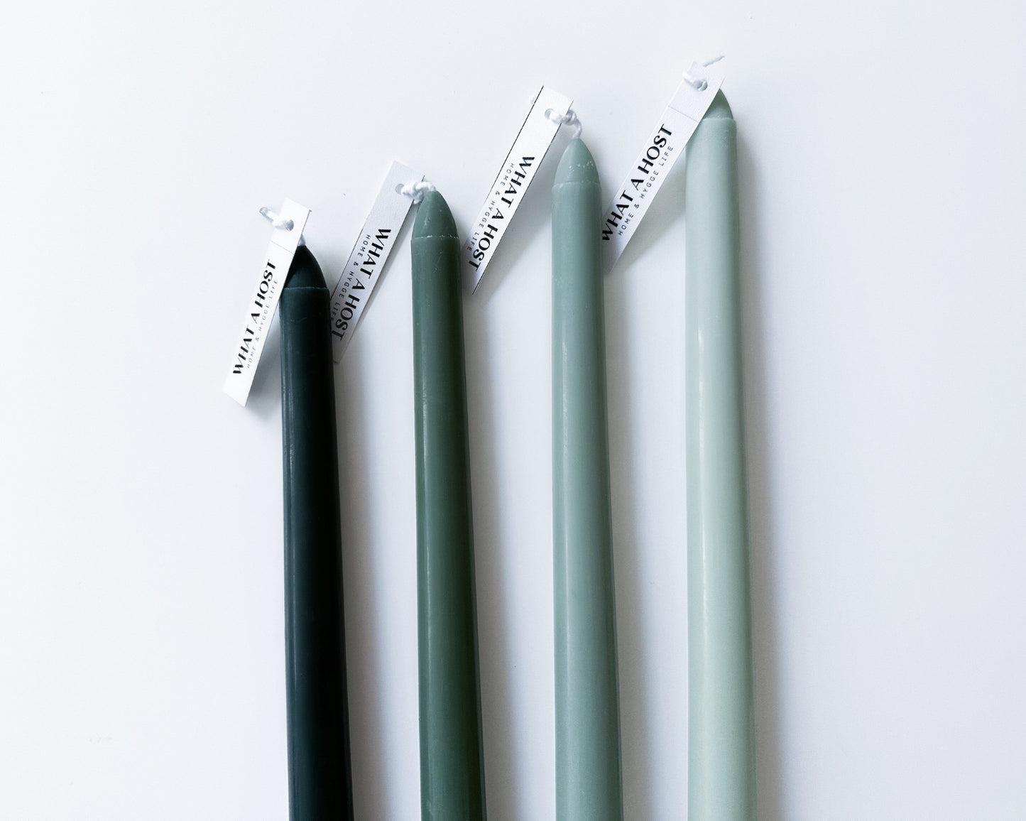 Green taper dinner candles what a host Home