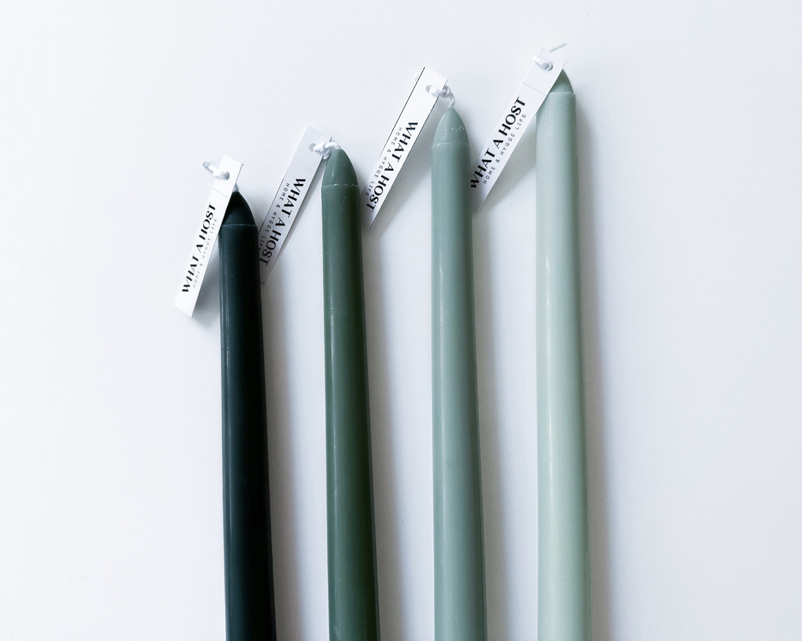 Green taper dinner candles what a host Home