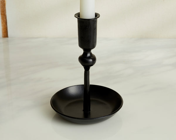 Modern Black Candle Holder for dinner candle from What a Host Home