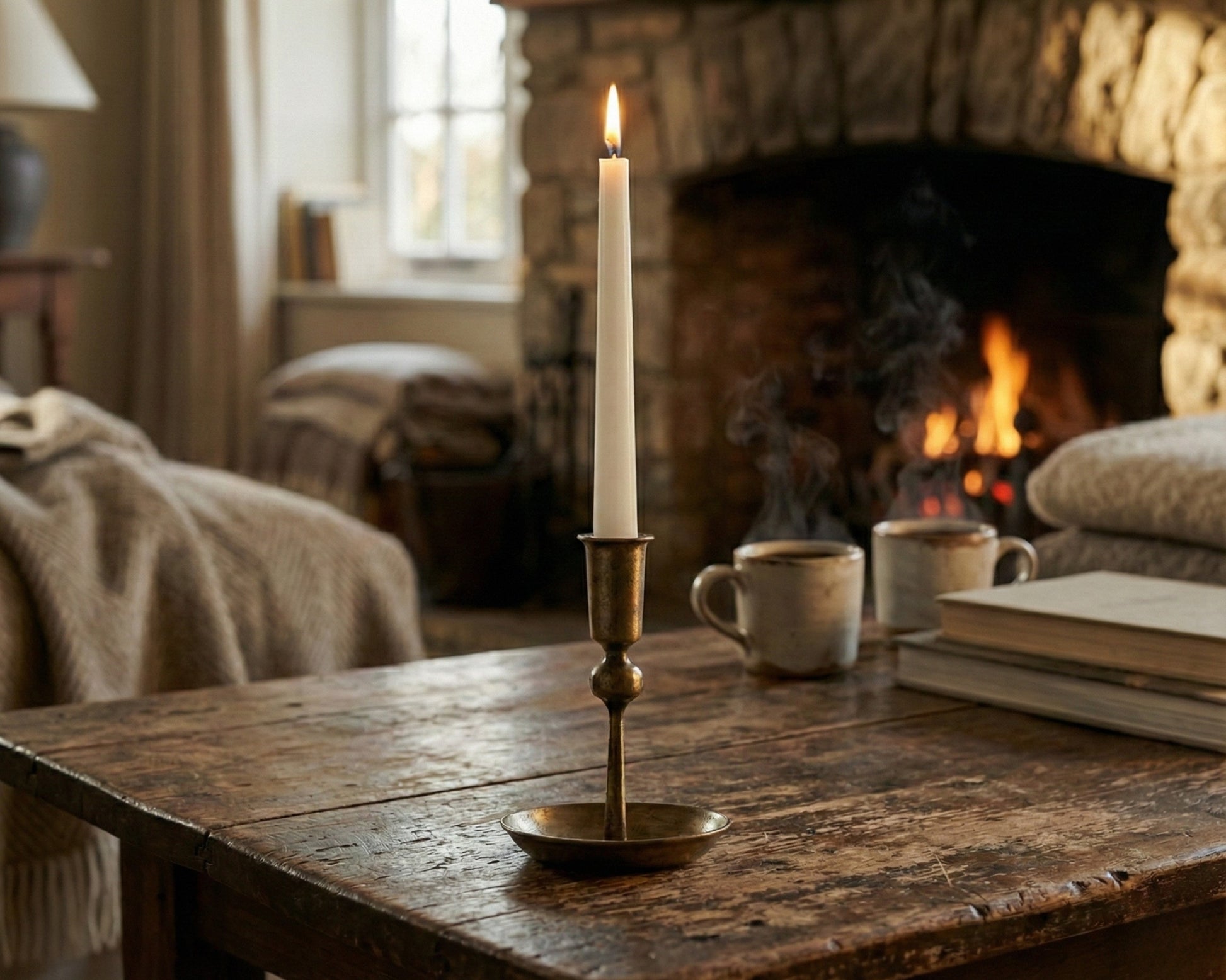 Rustic Gold Candle Holder from What a Host Home