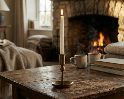 Rustic Gold Candle Holder from What a Host Home
