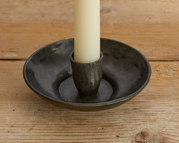 Antique Black Iron Candle Holder What a Host Home