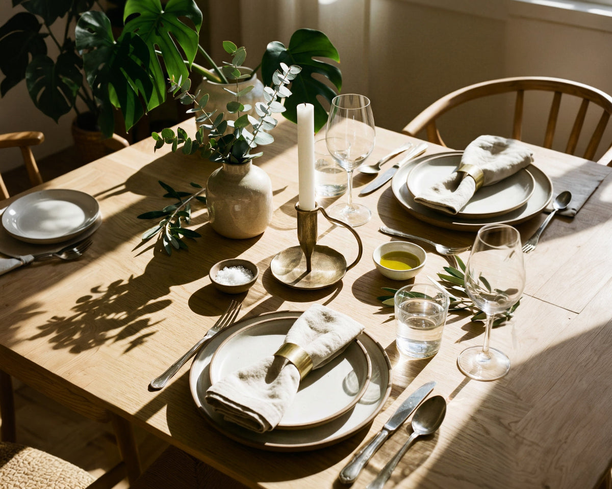 What a Host Home: Handcrafted candle holders in gold