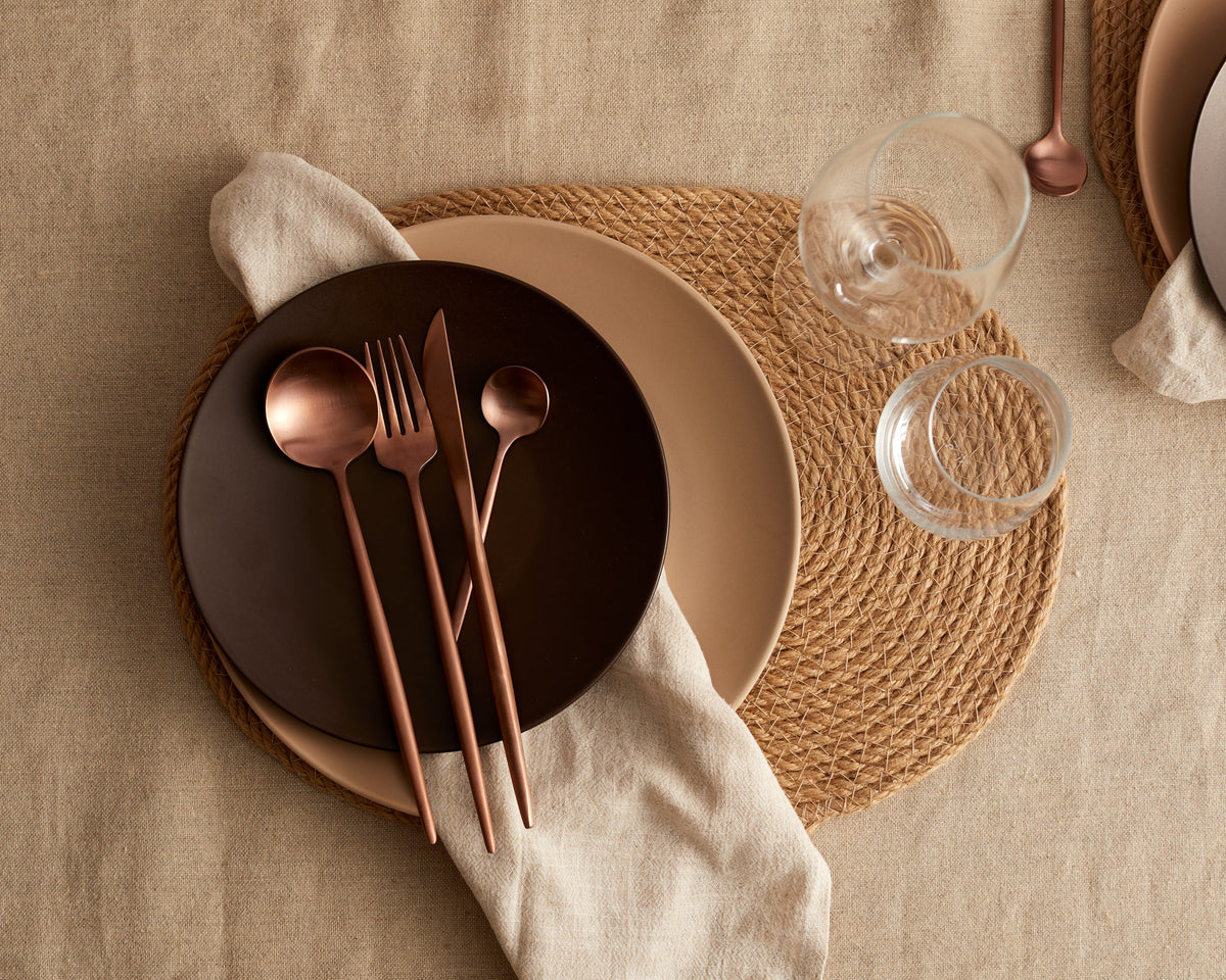 Jute Oval Placemats Set of 4 Piece